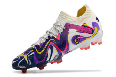 Puma Future Ultimate FG Low-Tops Football Boots - White/Rainbow