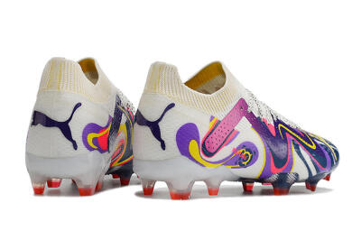 Puma Future Ultimate FG Low-Tops Football Boots - White/Rainbow