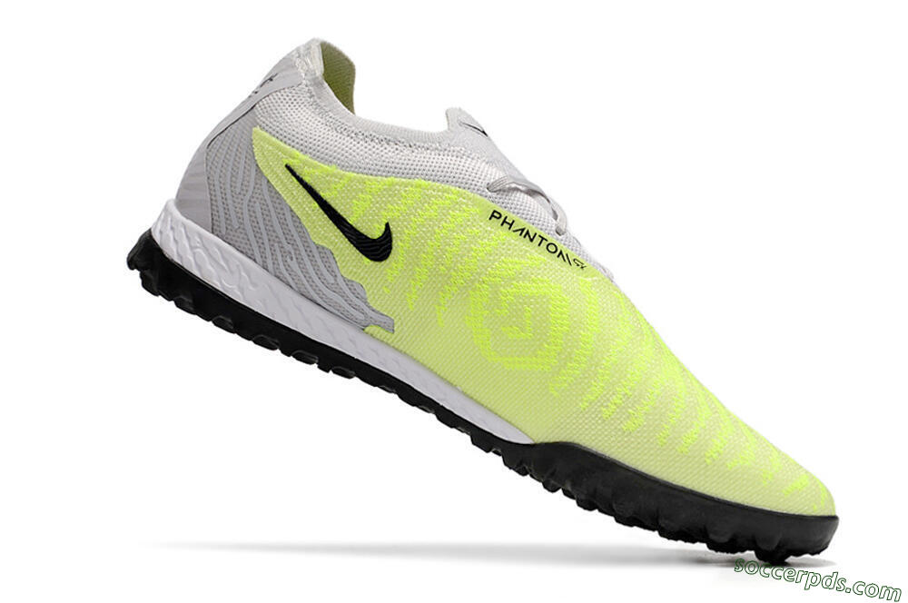 Nike Phantom GX Elite TF Low-Tops Football Shoes - Grey/Yellow/Black 6