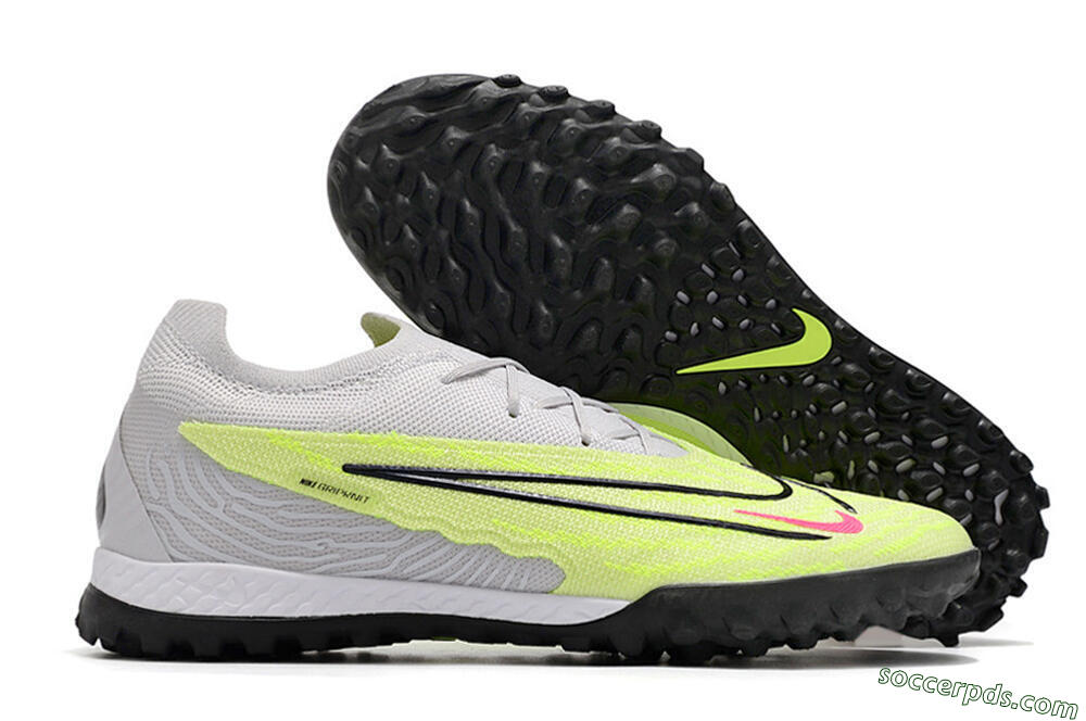 Nike Phantom GX Elite TF Low-Tops Football Shoes - Grey/Yellow/Black 1