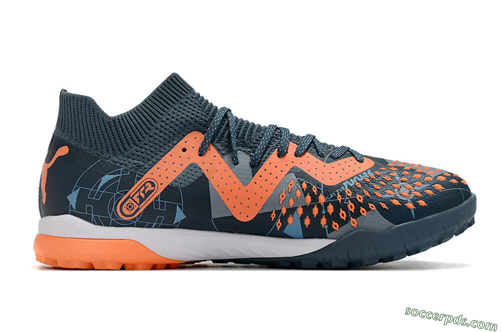 Puma Future Ultimate TF Low-Tops Football Shoes - Blue/Orange 7