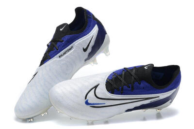 Nike Phantom GX Elite FG Low-Tops Football Boots - White/Blue/Black