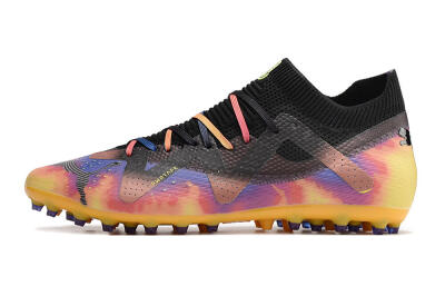 Puma Future Ultimate MG Low-Tops Football Boots - Black/Gold/Blue