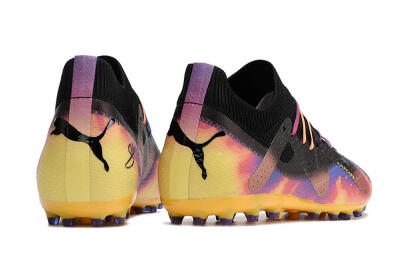 Puma Future Ultimate MG Low-Tops Football Boots - Black/Gold/Blue