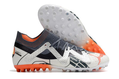 Puma Future Ultimate MG Low-Tops Football Boots - White/Grey/Orange