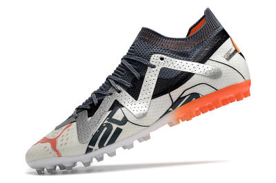 Puma Future Ultimate MG Low-Tops Football Boots - White/Grey/Orange