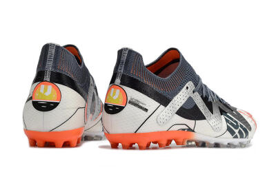 Puma Future Ultimate MG Low-Tops Football Boots - White/Grey/Orange