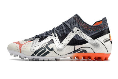 Puma Future Ultimate MG Low-Tops Football Boots - White/Grey/Orange
