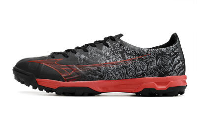 Mizuno Alpha Made in Japan TF Low-Tops Football Shoes - Gery/Black/Red