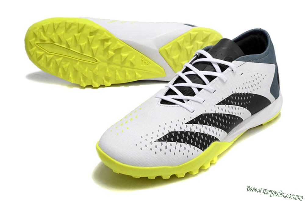 Adidas Predator Accuracy.3 TF Low-Tops Football Shoes - White/Black/Blue 3