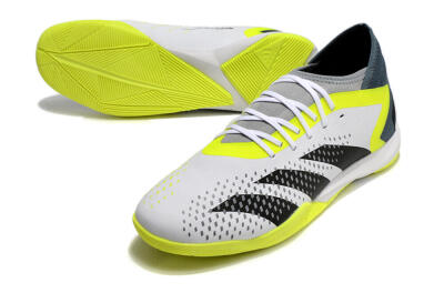 Adidas Predator Accuracy.3 IC Low-Tops Football Shoes - White/Black/Yellow