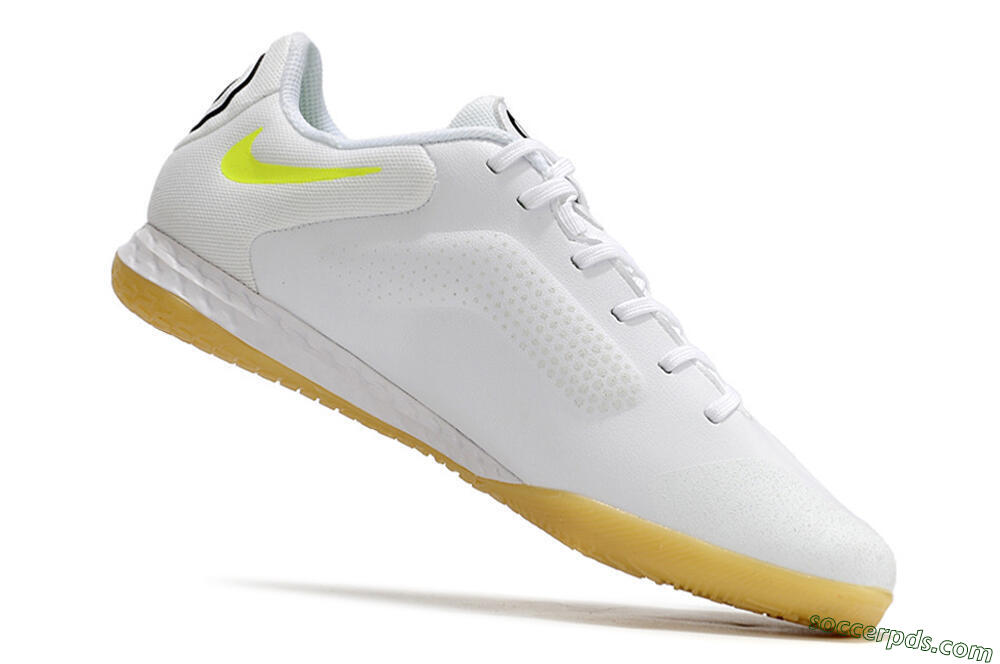 Nike React Tiempo Legend 9 Pro IC Low-Tops Football Shoes - White/Black 4