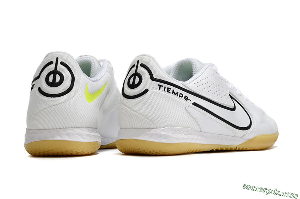 Nike React Tiempo Legend 9 Pro IC Low-Tops Football Shoes - White/Black 6