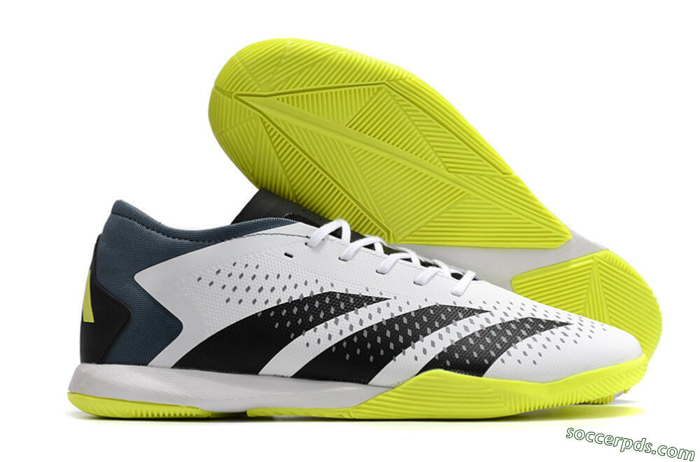 Adidas Predator Accuracy.3 IC Low-Tops Football Shoes - White/Black/Blue 1