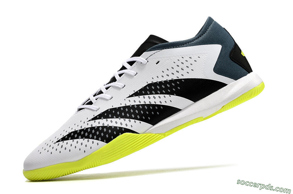 Adidas Predator Accuracy.3 IC Low-Tops Football Shoes - White/Black/Blue 5