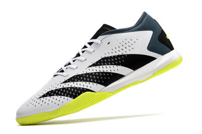 Adidas Predator Accuracy.3 IC Low-Tops Football Shoes - White/Black/Blue