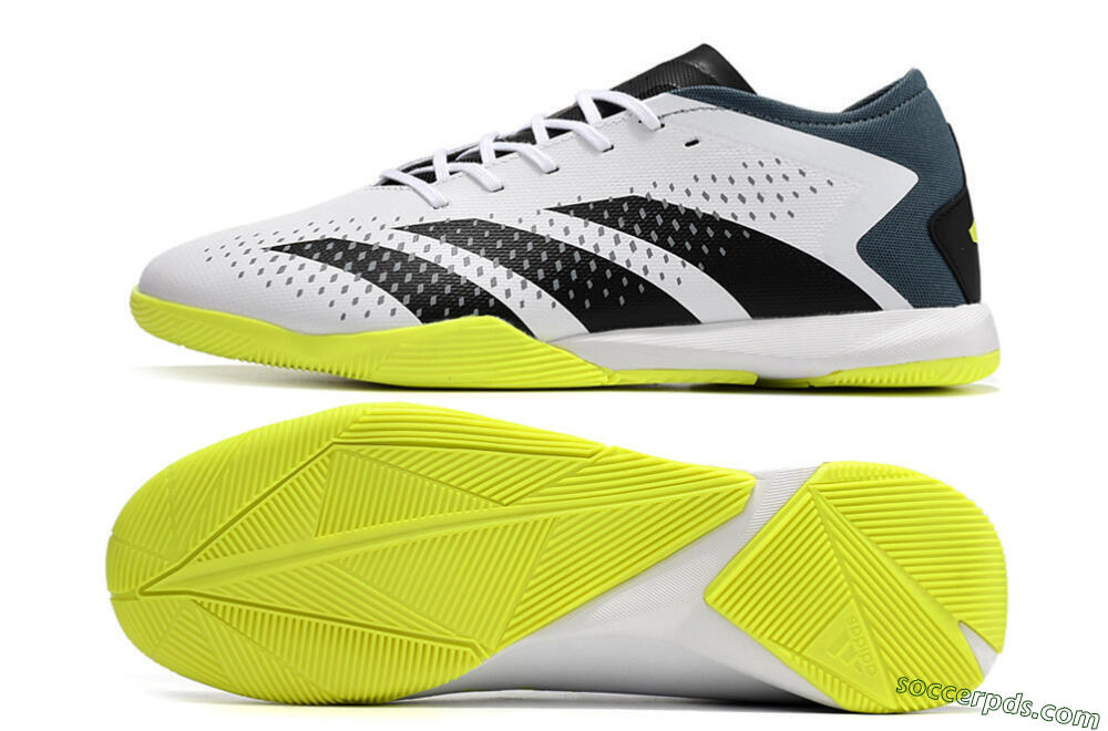 Adidas Predator Accuracy.3 IC Low-Tops Football Shoes - White/Black/Blue 0