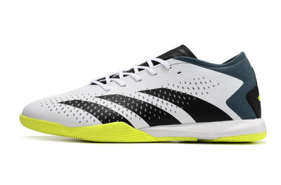 Adidas Predator Accuracy.3 IC Low-Tops Football Shoes - White/Black/Blue