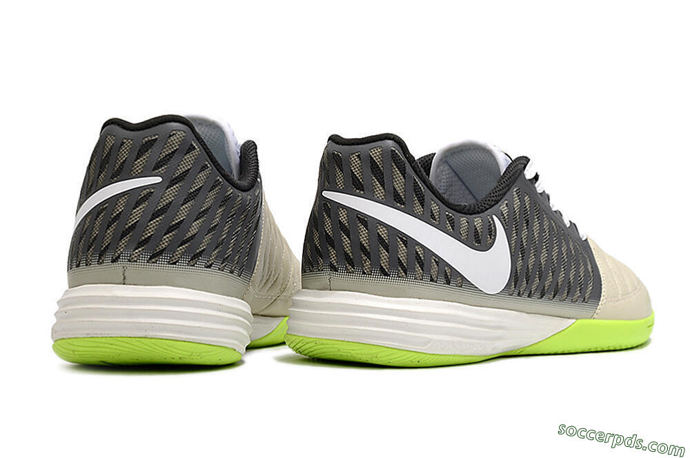 Nike Lunar Gato II IC Low-Tops Football Shoes - Grey/Black/White 6