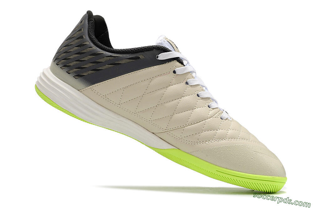 Nike Lunar Gato II IC Low-Tops Football Shoes - Grey/Black/White 4