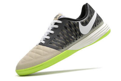 Nike Lunar Gato II IC Low-Tops Football Shoes - Grey/Black/White