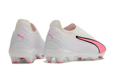 Puma Ultra Ultimate FG Low-Tops Football Boots - White/Pink/Black