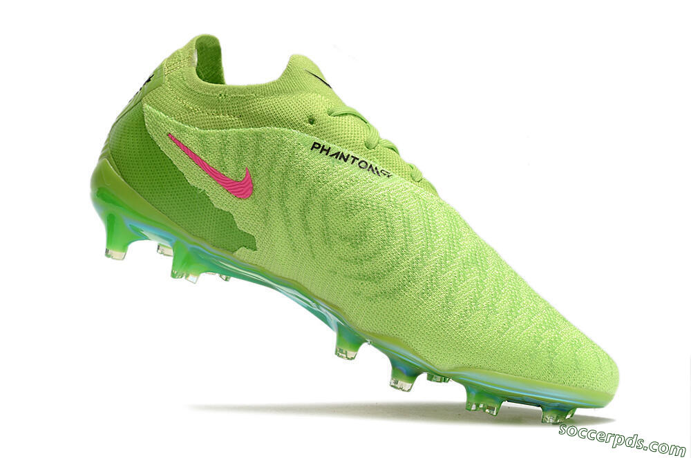 Nike Phantom GX Elite FG Low-Tops Football Boots - Green/Black/Red 4