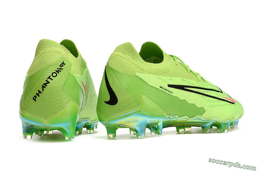 Nike Phantom GX Elite FG Low-Tops Football Boots - Green/Black/Red 6