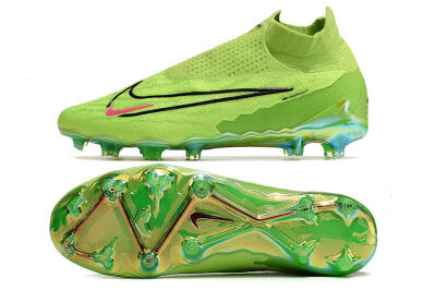Nike Phantom GX Elite DF Link FG High-Tops Football Boots - Green/Black/Red