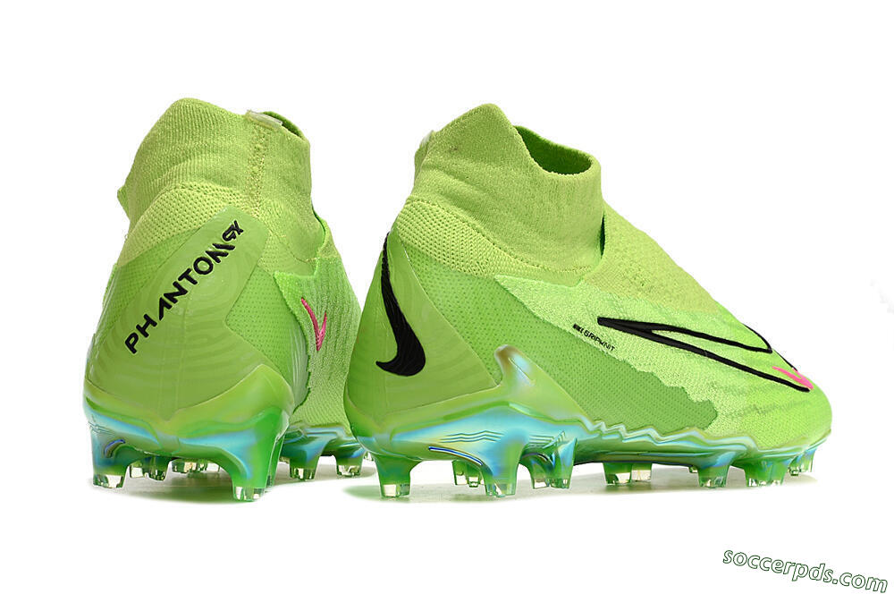 Nike Phantom GX Elite DF Link FG High-Tops Football Boots - Green/Black/Red 6