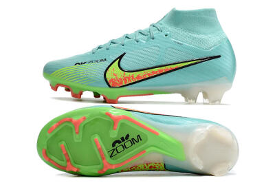 Nike Air Zoom Mercurial Superfly 9 Elite FG High-Tops Football Boots - Blue/Green/Black