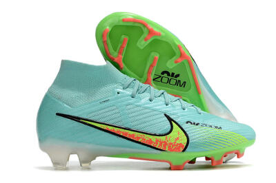 Nike Air Zoom Mercurial Superfly 9 Elite FG High-Tops Football Boots - Blue/Green/Black