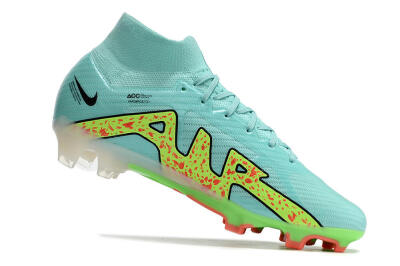 Nike Air Zoom Mercurial Superfly 9 Elite FG High-Tops Football Boots - Blue/Green/Black