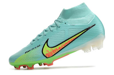 Nike Air Zoom Mercurial Superfly 9 Elite FG High-Tops Football Boots - Blue/Green/Black