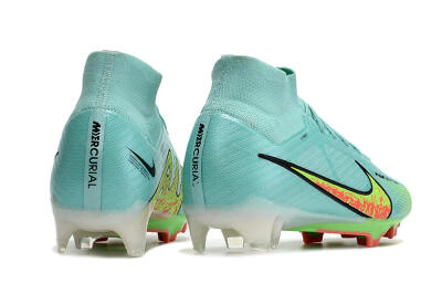Nike Air Zoom Mercurial Superfly 9 Elite FG High-Tops Football Boots - Blue/Green/Black
