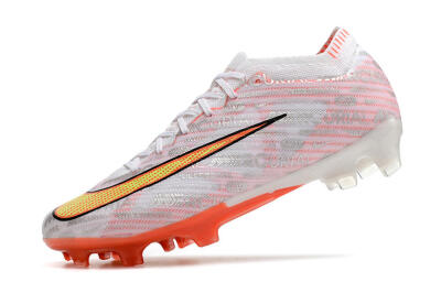 Nike Air Zoom Mercurial Vapor 15 Elite FG Low-Tops Football Boots - White/Orange/Sliver