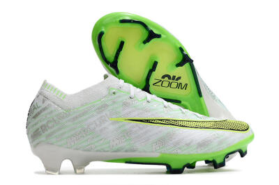 Nike Air Zoom Mercurial Vapor 15 Elite FG Low-Tops Football Boots - White/Green