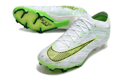 Nike Air Zoom Mercurial Vapor 15 Elite FG Low-Tops Football Boots - White/Green
