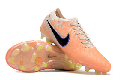 Nike Tiempo Legend 10 Elite FG Low-Tops Football Boots - Orange/Black/Guava Ice