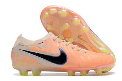 Nike Tiempo Legend 10 Elite FG Low-Tops Football Boots - Orange/Black/Guava Ice