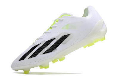 Adidas X Crazyfast.1 FG Low-Tops Football Boots - White/Black/Green