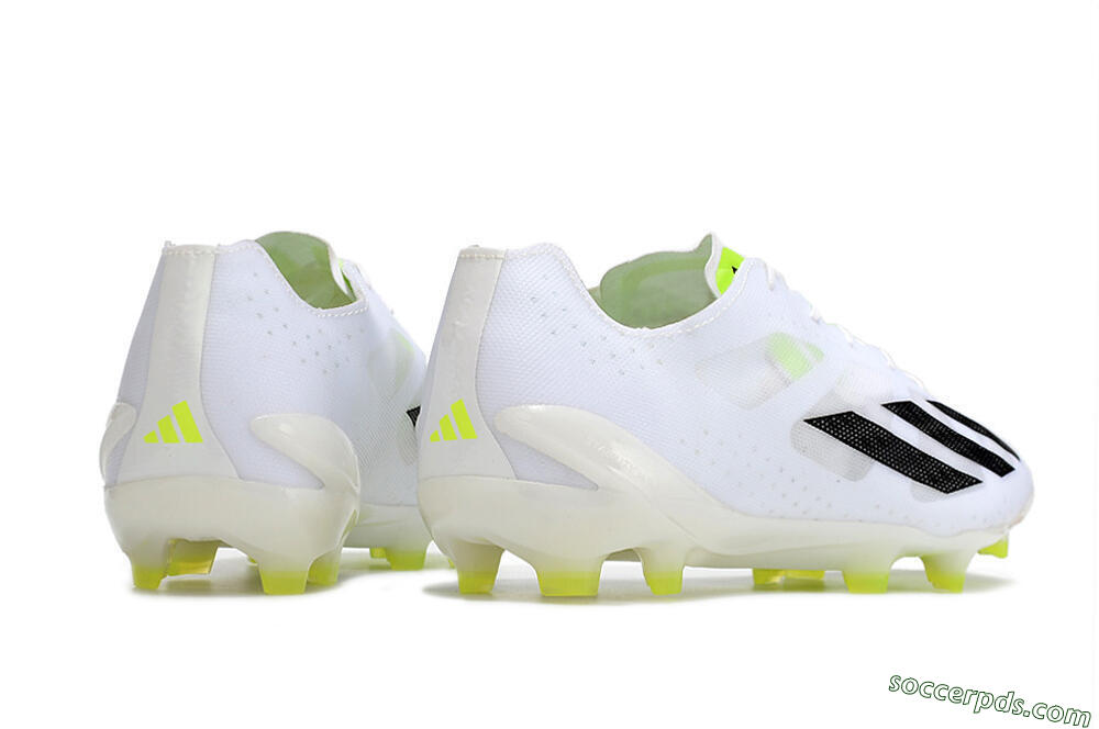 Adidas X Crazyfast.1 FG Low-Tops Football Boots - White/Black/Green 6