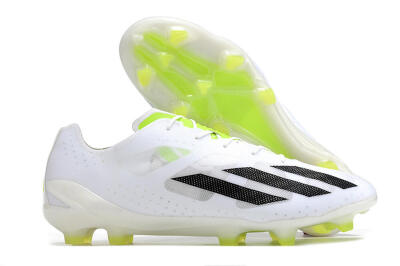 Adidas X Crazyfast.1 FG Low-Tops Football Boots - White/Black/Green
