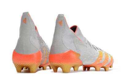 Adidas Predator Freak.1 FG High-Tops Football Boots - Grey/Orange/Gold