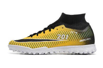 Nike Air Zoom Mercurial Superfly 9 Elite TF High-Tops Football Shoes - Yellow/Black/White