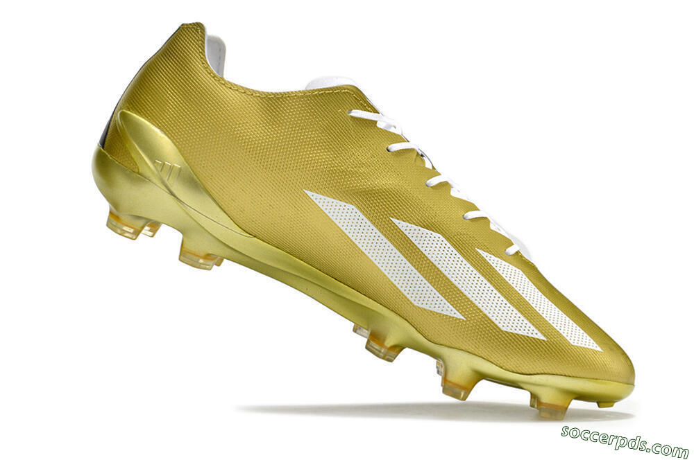 Adidas X Crazyfast.1 FG Low-Tops Football Boots - Gold/White 4