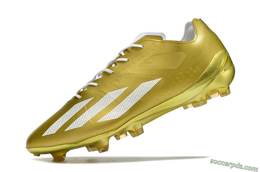 Adidas X Crazyfast.1 FG Low-Tops Football Boots - Gold/White 5