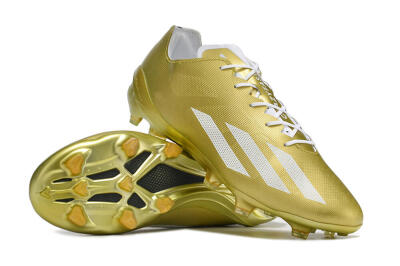 Adidas X Crazyfast.1 FG Low-Tops Football Boots - Gold/White