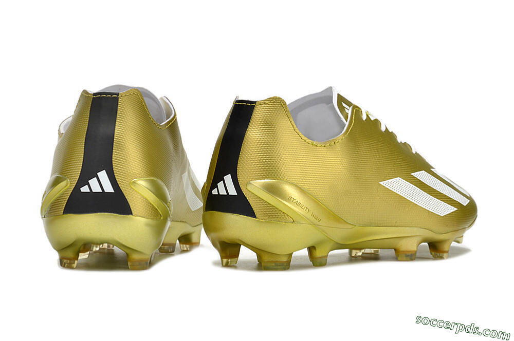 Adidas X Crazyfast.1 FG Low-Tops Football Boots - Gold/White 6