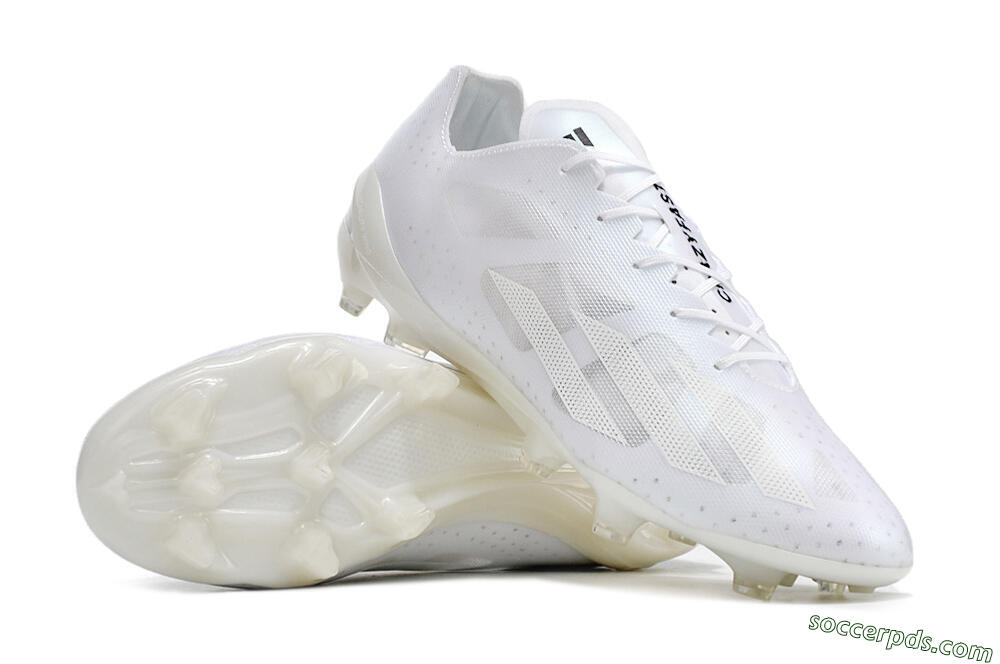 Adidas X Crazyfast.1 FG Low-Tops Football Boots - White/White 3